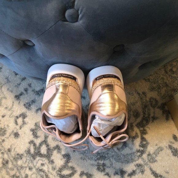 NWT Michael Kors Finch Lace Up Canvas Sneakers - Picture 6 of 10